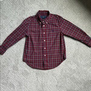Ralph Lauren Red and Blue Plaid Button Down Shirt